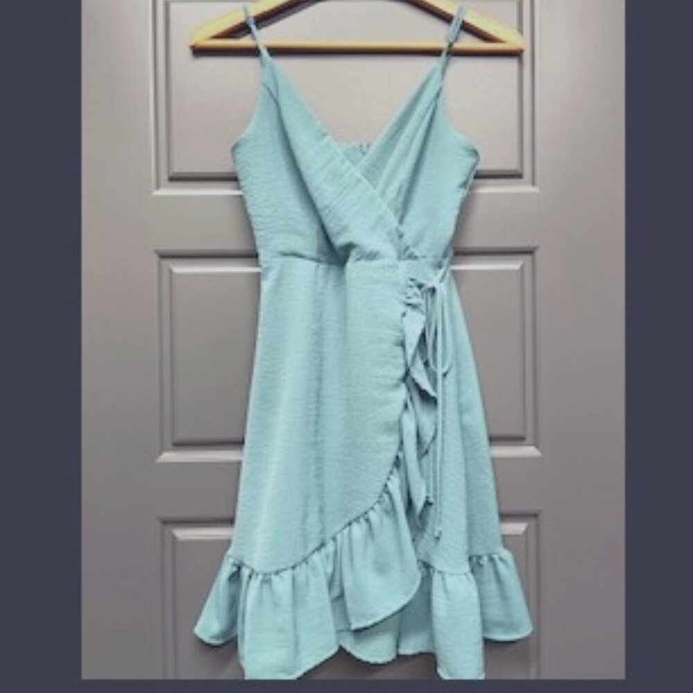 altar'd state XS dress in sage green